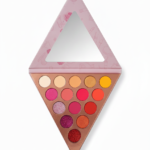Mupara Geometric 15-Shade Eye Shadow Palette – Vivid Pinks, Warm Oranges & High-Shine Glitters