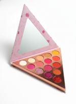 Mupara Geometric 15-Shade Eye Shadow Palette – Vivid Pinks, Warm Oranges & High-Shine Glitters - Image 2